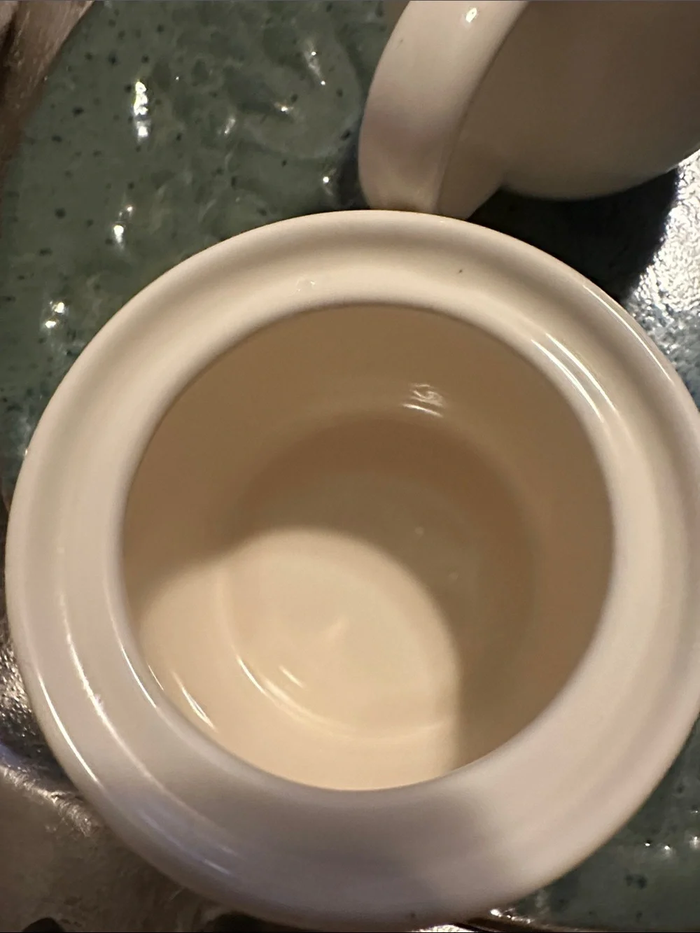 Pottery Barn Emma White Sugar Bowl and Creamer Set - Home Dining